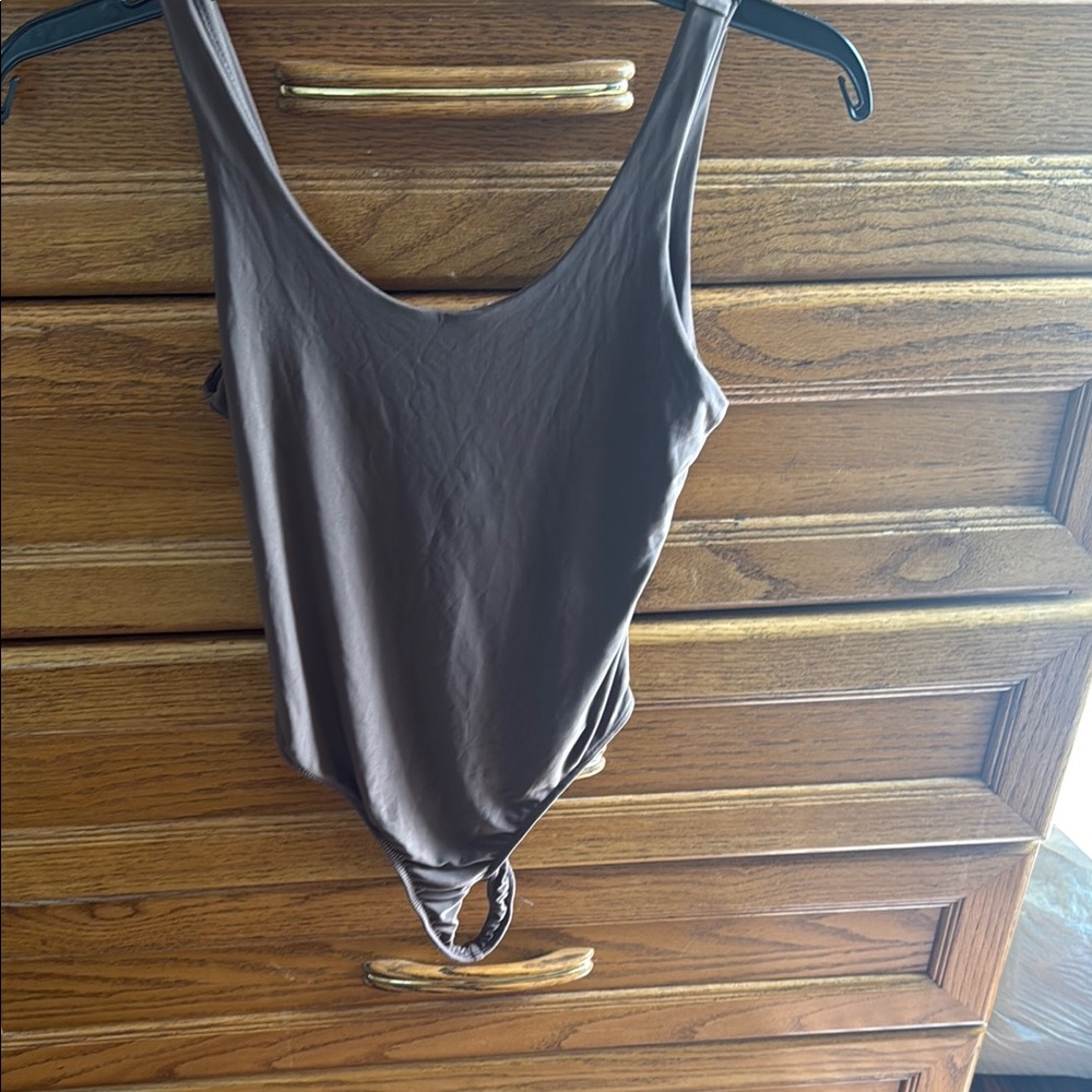 Brown Sleeveless Women's Top